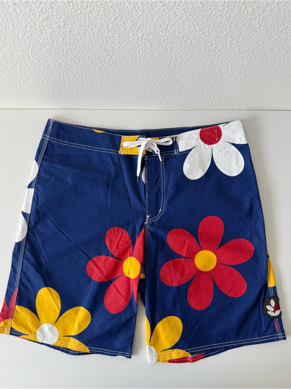 EVER Brand Floral Board Shorts Men’s Size 36 Made in USA Cotton Linen Blend NWOT